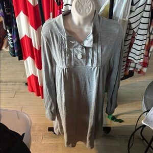 mark. Gray Long Sleeve Dress